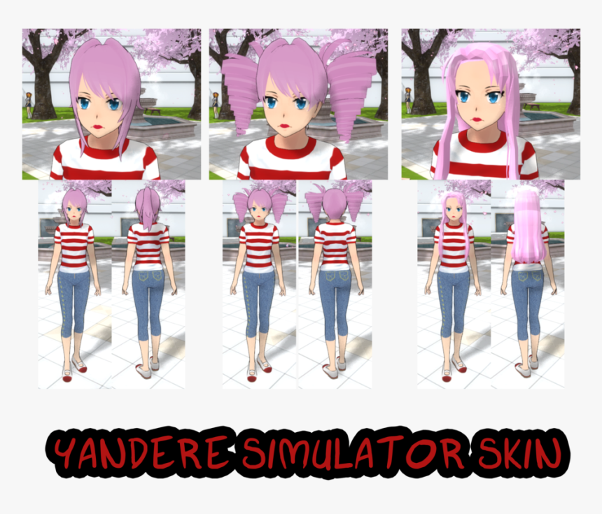 Yandere Simulator Skins - Yandere Simulator Jeans Skin, HD Png Download, Free Download