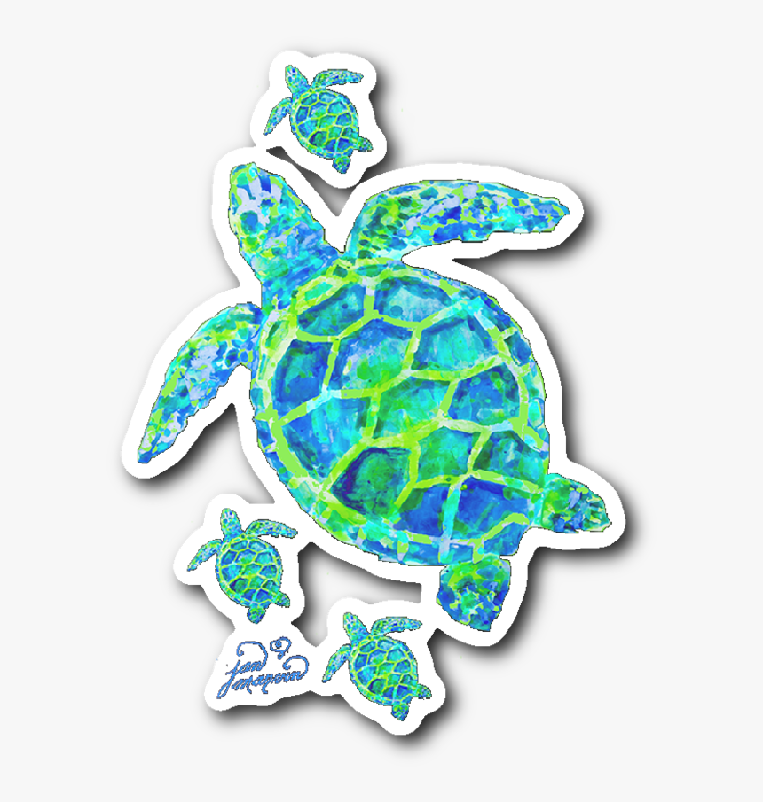 Green Jan Marvin Art Studio Sea Turtle Pictures, Cute - Sea Turtle Iphone Cases, HD Png Download, Free Download