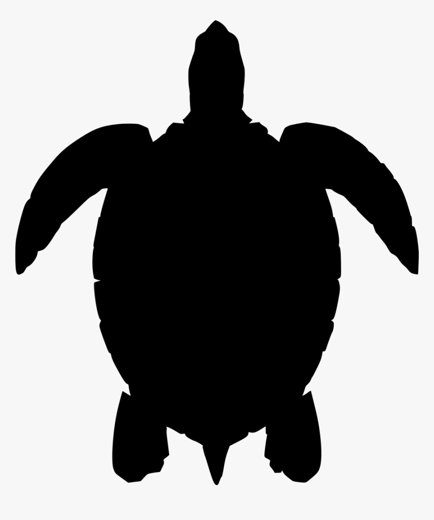 Silhouette Sea Turtle Vector, HD Png Download, Free Download