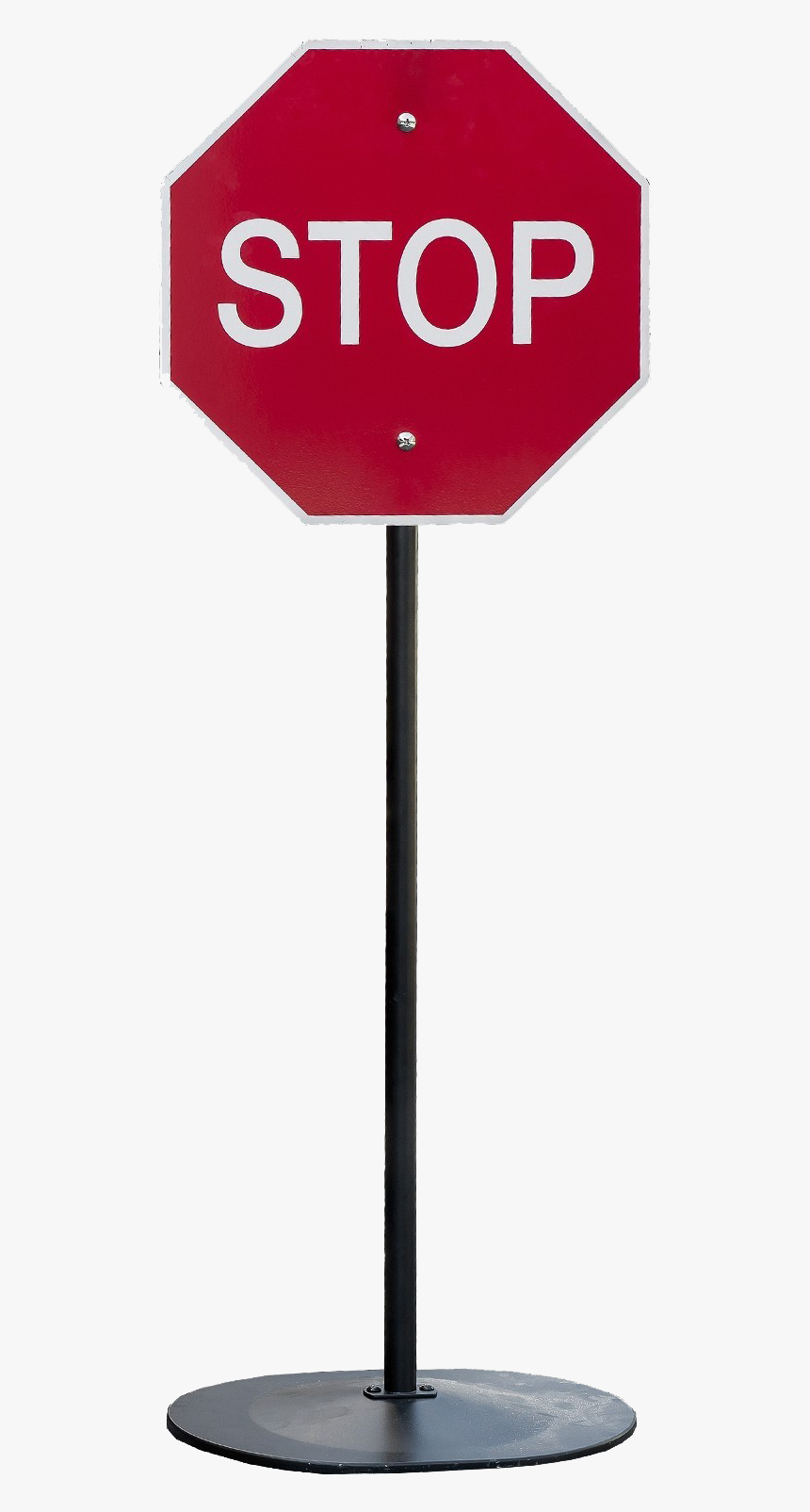 Sign Stop Png Background - Stop Sign, Transparent Png, Free Download