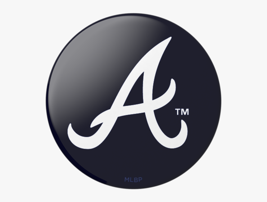 Atlanta Braves Popsocket Swappable - Atlanta Braves Logo Black, HD Png Download, Free Download