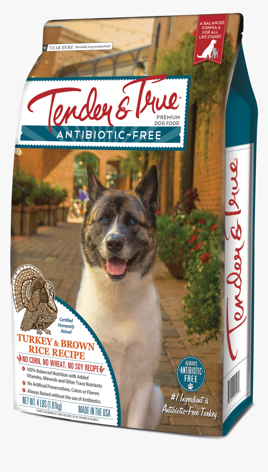 Free Turkey & Brown Rice Recipe Premium Dog Food - Tender And True Turkey And Brown Rice Recipe, HD Png Download, Free Download