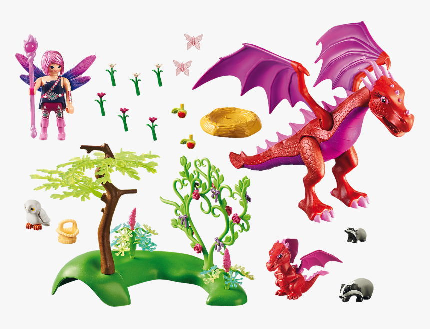 Dragon And Baby Dragon Playmobile, HD Png Download, Free Download