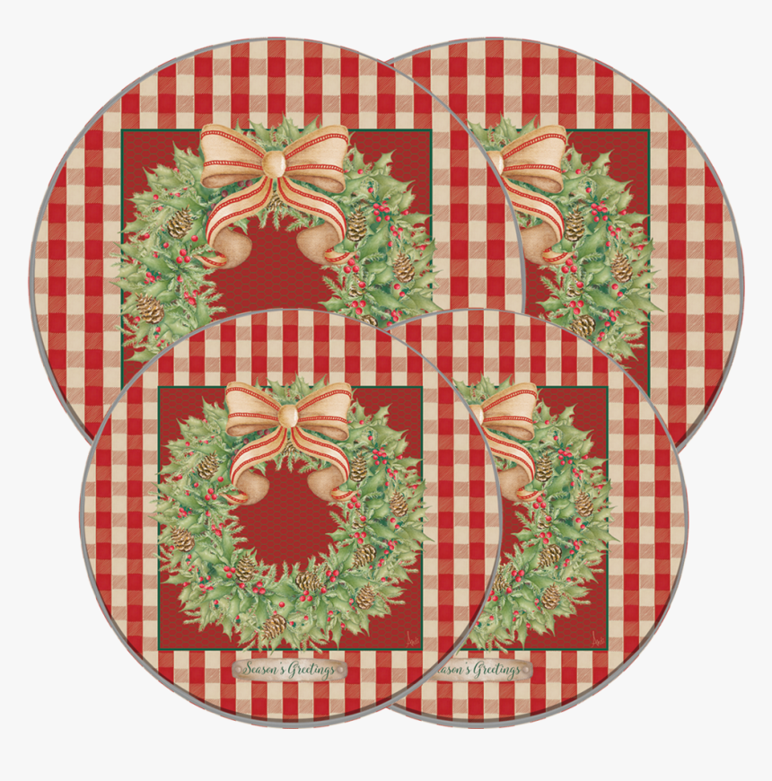 Christmas Plaid Background - Christmas Burner Covers, HD Png Download, Free Download