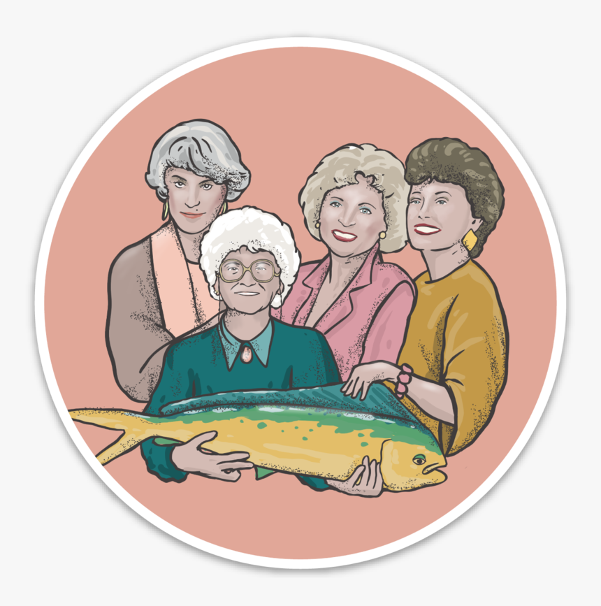 Golden Girls Sticker"
 Class="lazyload Lazyload Fade - Salmon, HD Png Download, Free Download