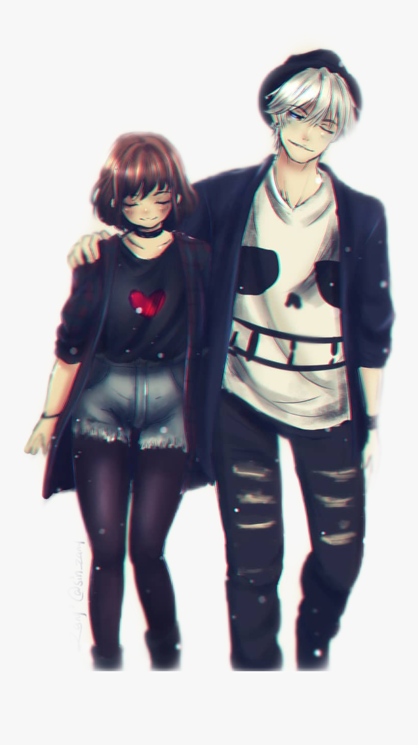 #undertale #frisk #friskxsans - Undertale Frisk X Sans, HD Png Download, Free Download