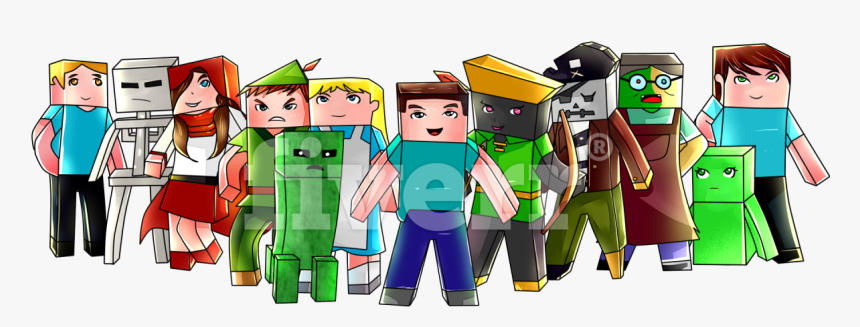 Drawing Minecraft Figures Huge Freebie Download For - Baby Toys, HD Png Download, Free Download