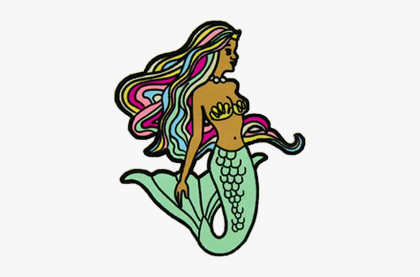 #mermaid #sereia #beach #patch #tumblr #sea #freetoedit - Illustration, HD Png Download, Free Download