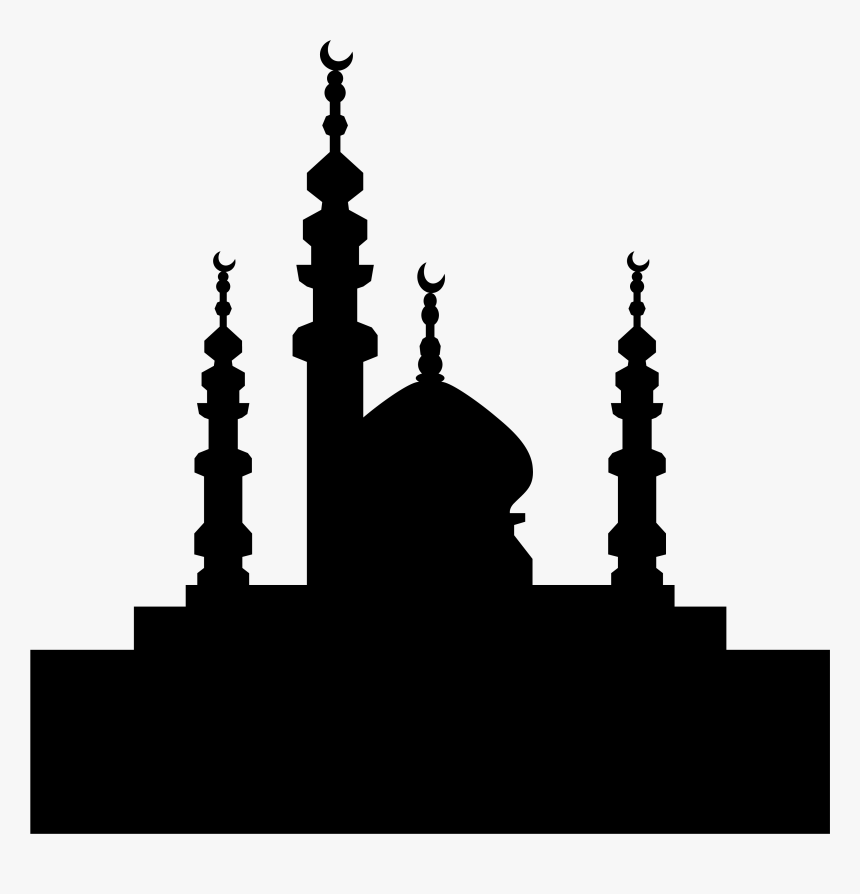 Islam Muslim Quran Eid Al Fitr Ramadan - صور مسجد باللون الاسود, HD Png Download, Free Download