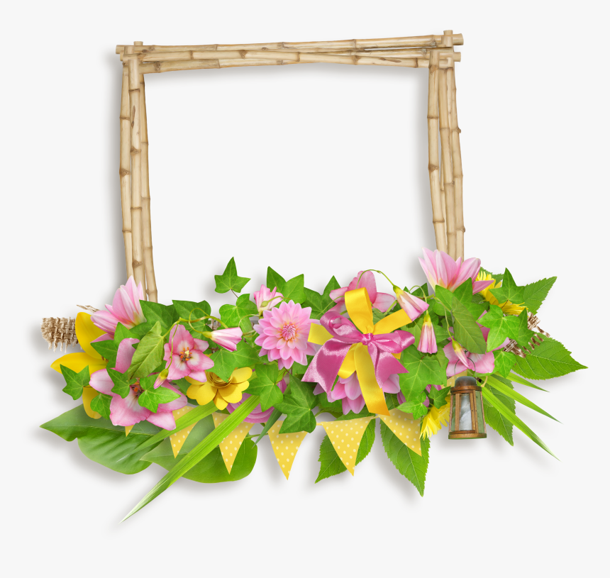 Floral Frame Png - Открытка С Днем Рождения Флора, Transparent Png, Free Download