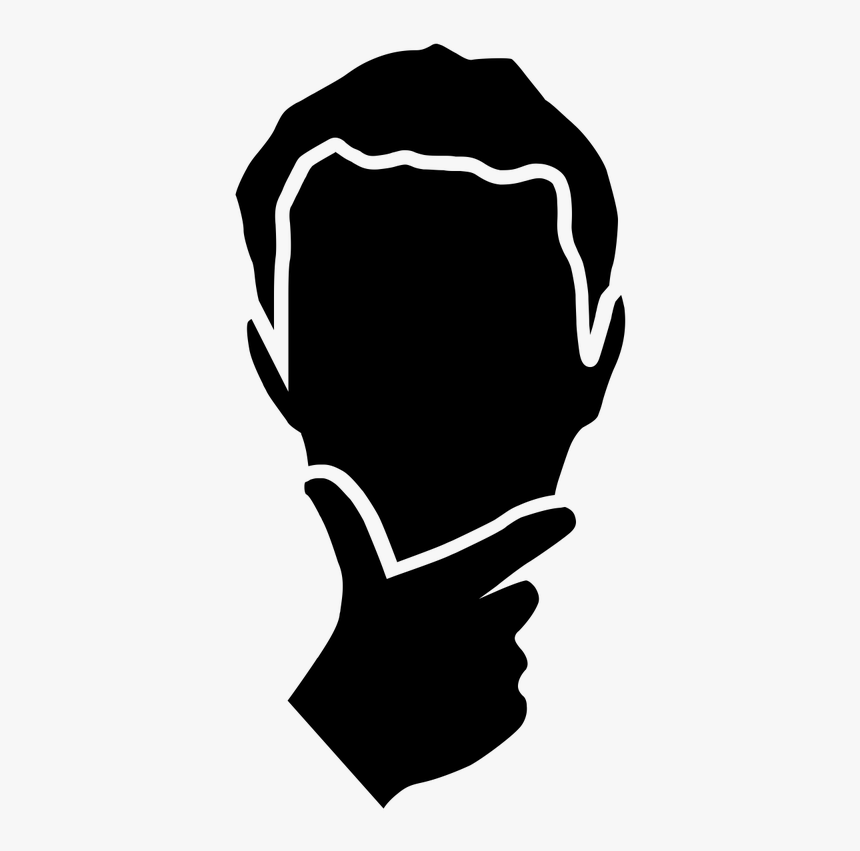 Thinking Man Black Png Clipart , Png Download - Interpretation Symbol, Transparent Png, Free Download