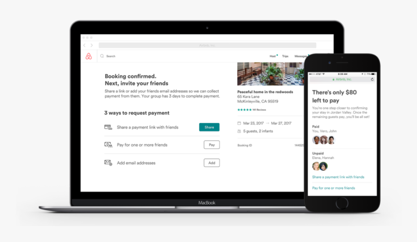 Airbnb Group Travel - Airbnb Pay Less Upfront, HD Png Download, Free Download