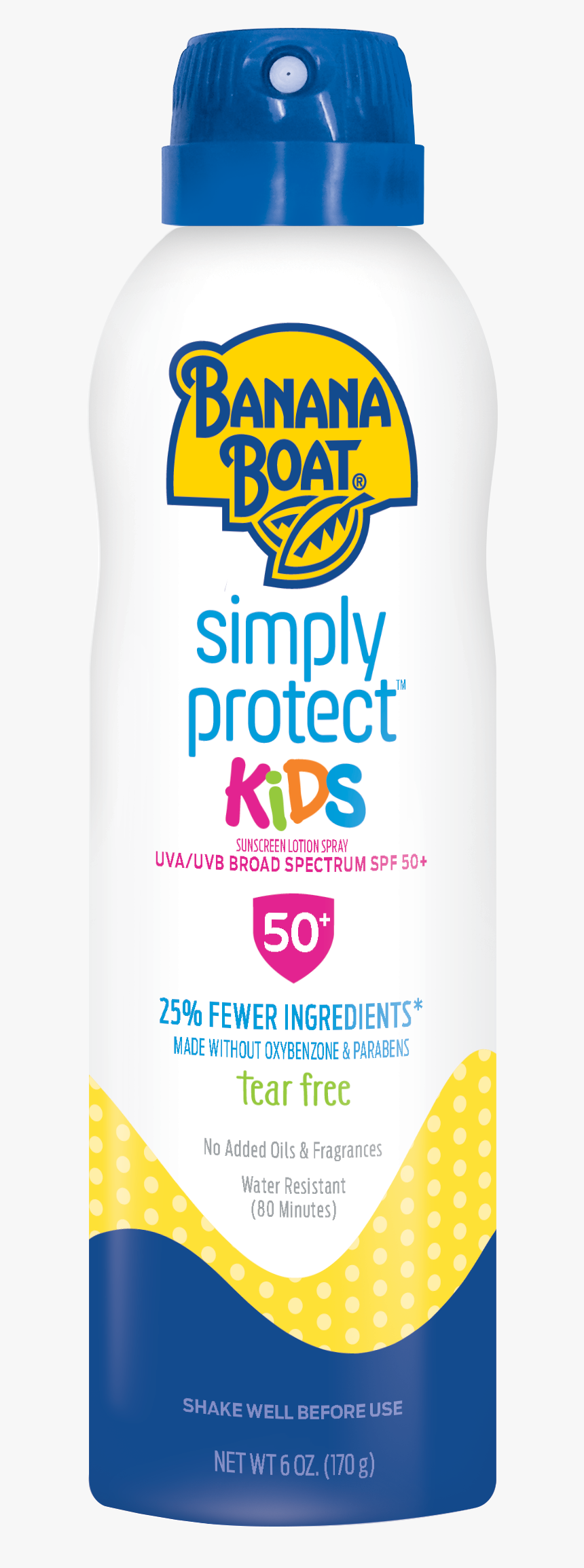 93025679 Bb Simplyprotect Kids Spf50 170g Spray Nnonew - Banana Boat Sunscreen, HD Png Download, Free Download