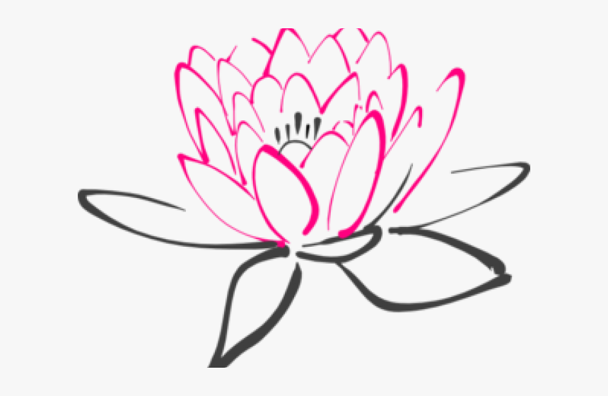 Lotus Clipart Abstract Flower - Lotus Flower Clipart Green, HD Png Download, Free Download