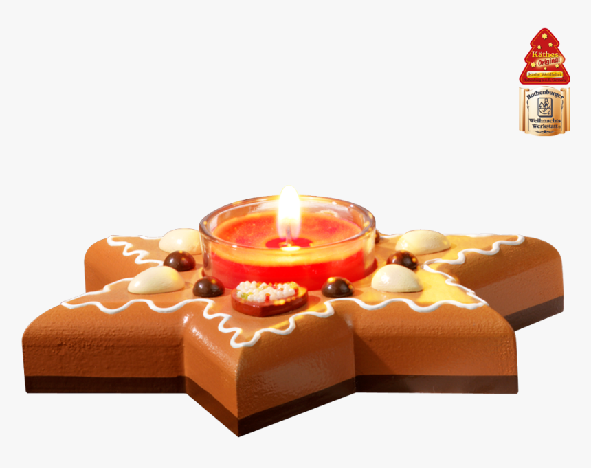 Candle Holder "gingerbread Star - Advent Candle, HD Png Download, Free Download