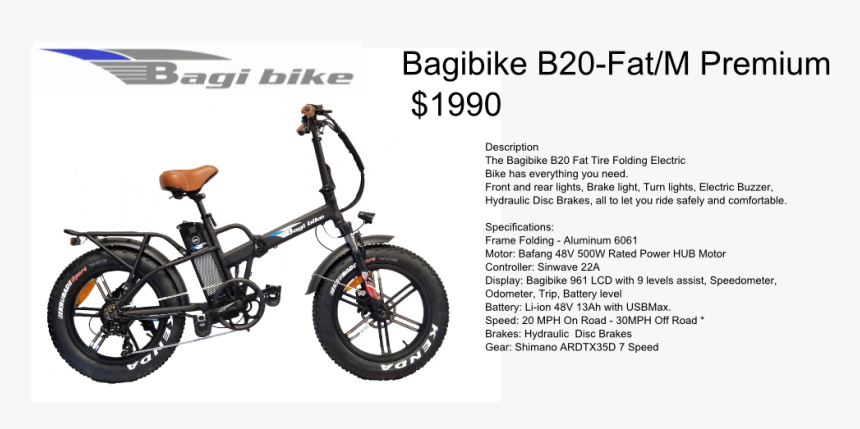 Bagi Bike אופניים חשמליות, HD Png Download, Free Download