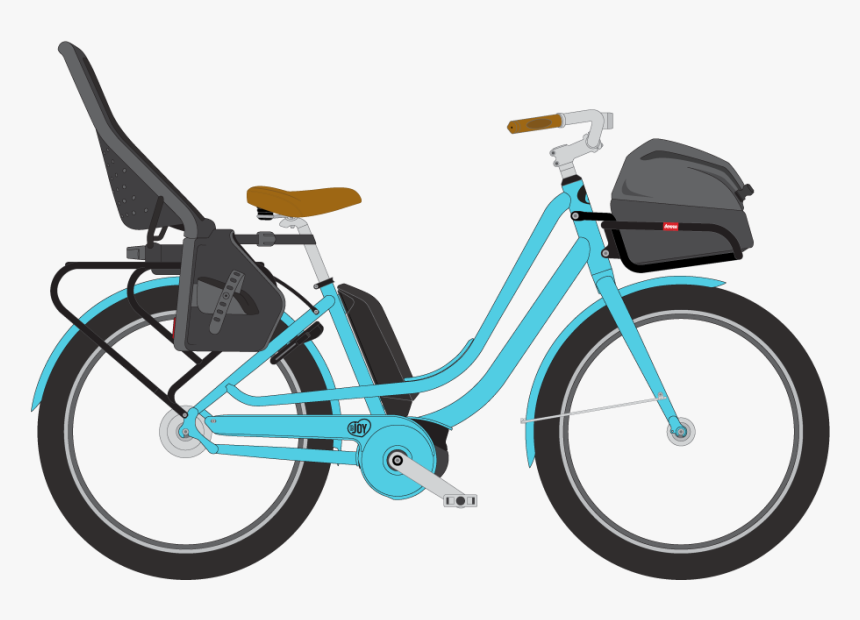 Bike With Baby Seat Png, Transparent Png, Free Download