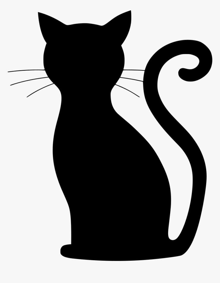 Transparent Halloween Black Cat, HD Png Download, Free Download