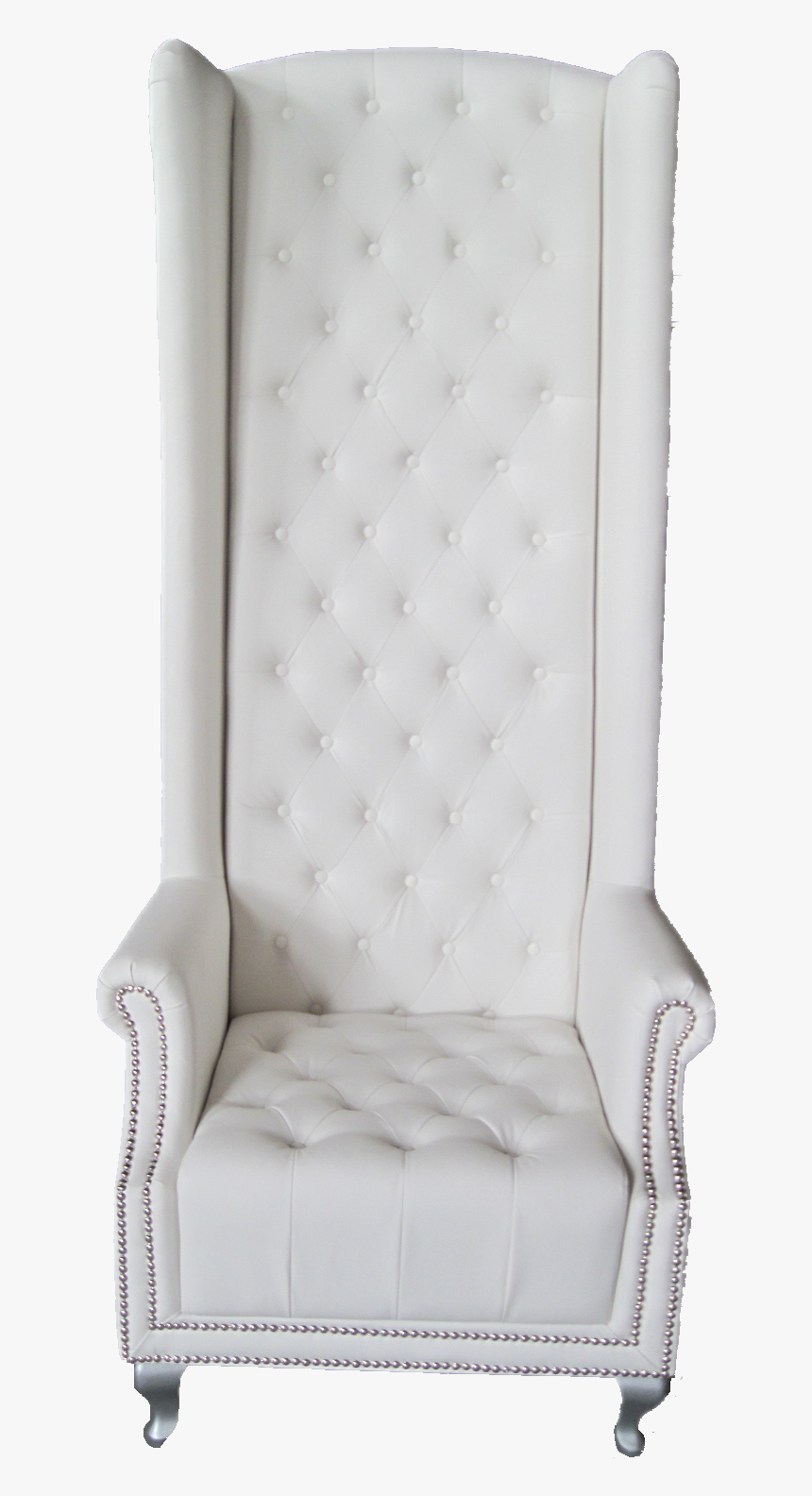 White High Back Leather Chair, HD Png Download, Free Download