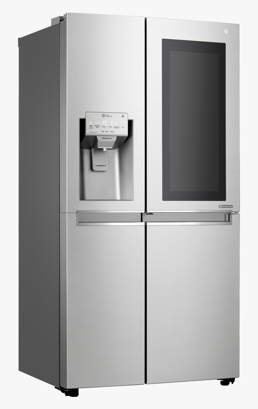 Lg American Style Fridge Freezer Gsx960nsvz Instaview - Lg Gc X247csav Dimension, HD Png Download, Free Download