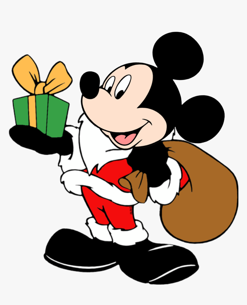 #mickey #mouse #mickeymouse #santa #clause #santaclause - Cartoon Mickey Mouse Christmas, HD Png Download, Free Download