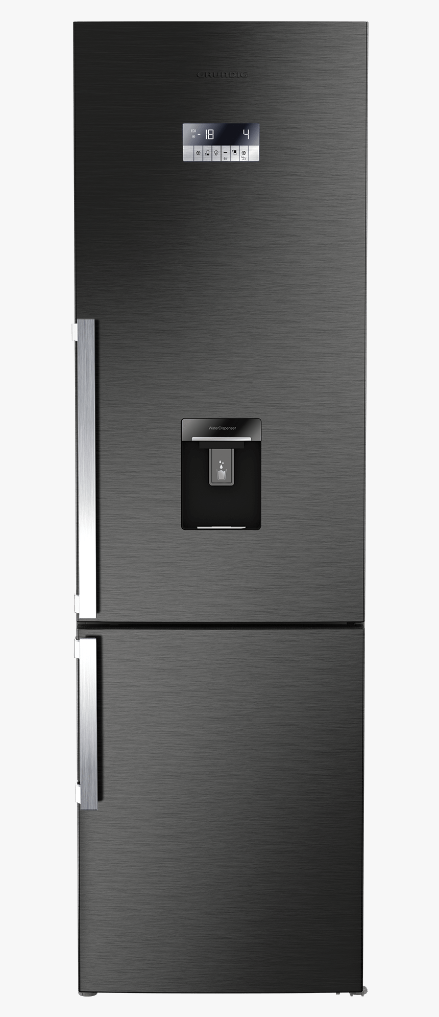 Grundig No Frost Dark Steel Fridge Freezer Rrp £699 - Grundig Gkn16220dz 70/30 Fridge Freezer, HD Png Download, Free Download