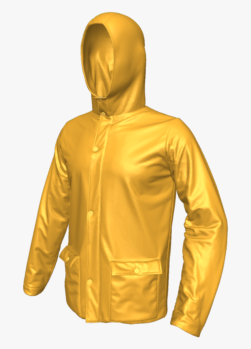 Marvelous Designer Rain Jacket Garment File Templates - Jacket, HD Png Download, Free Download