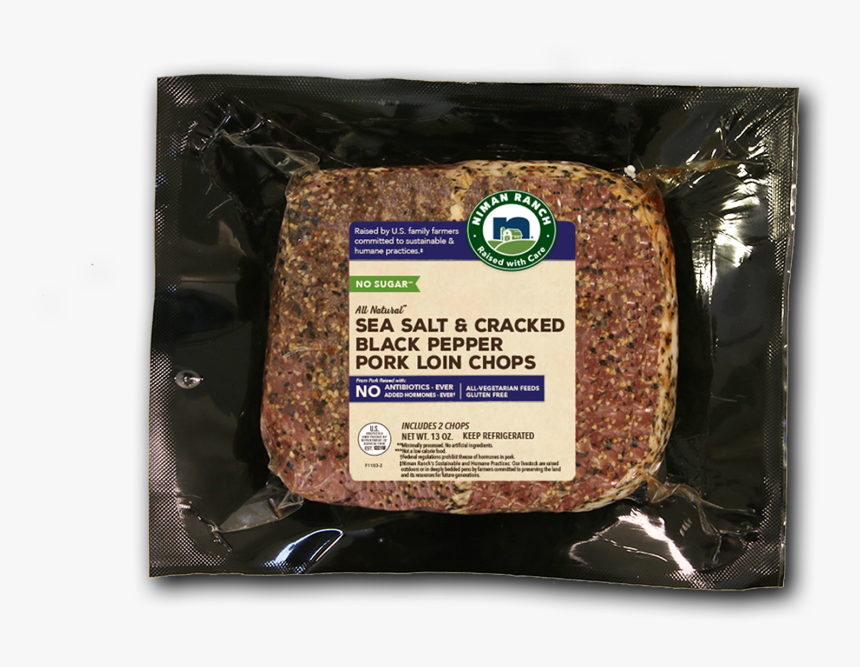 Niman Ranch Sea Salt And Cracked Black Pepper Pork, HD Png Download, Free Download
