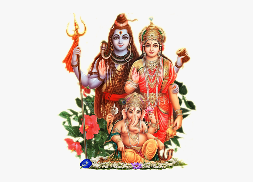 Enjoy Girl Friend Remedies - Shiva Parvati Et Ganesh, HD Png Download, Free Download