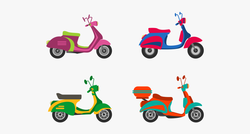 Motor City Scooters Free Vector And Png The Graphic - Moto Freepik, Transparent Png, Free Download