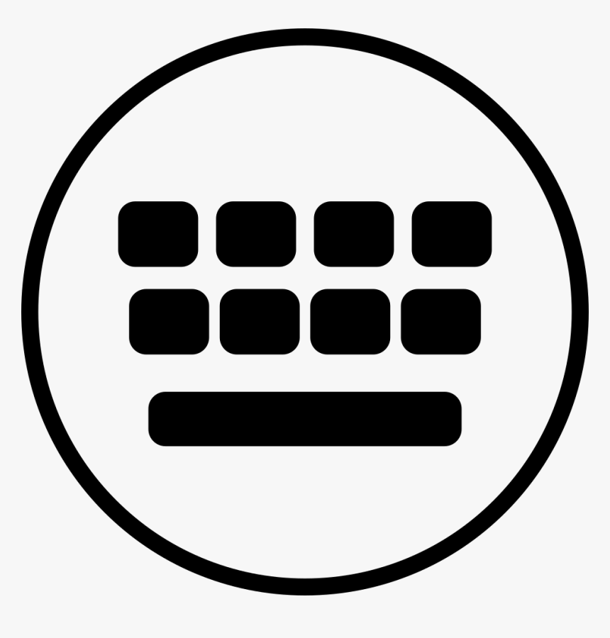 Keyboard - Phone Keyboard Icon Png, Transparent Png, Free Download