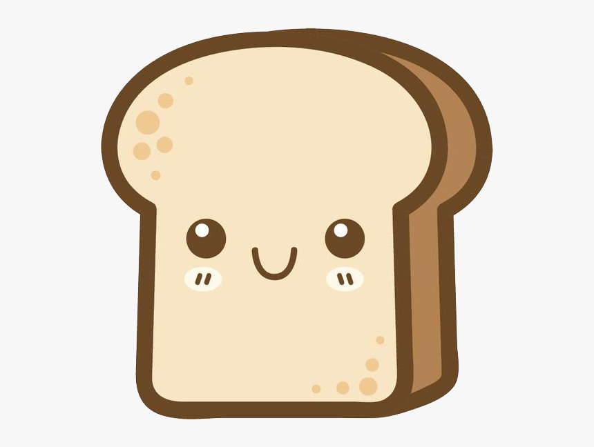 Kawaii Bread Cartoon , Png Download - Bread Kawaii, Transparent Png, Free Download