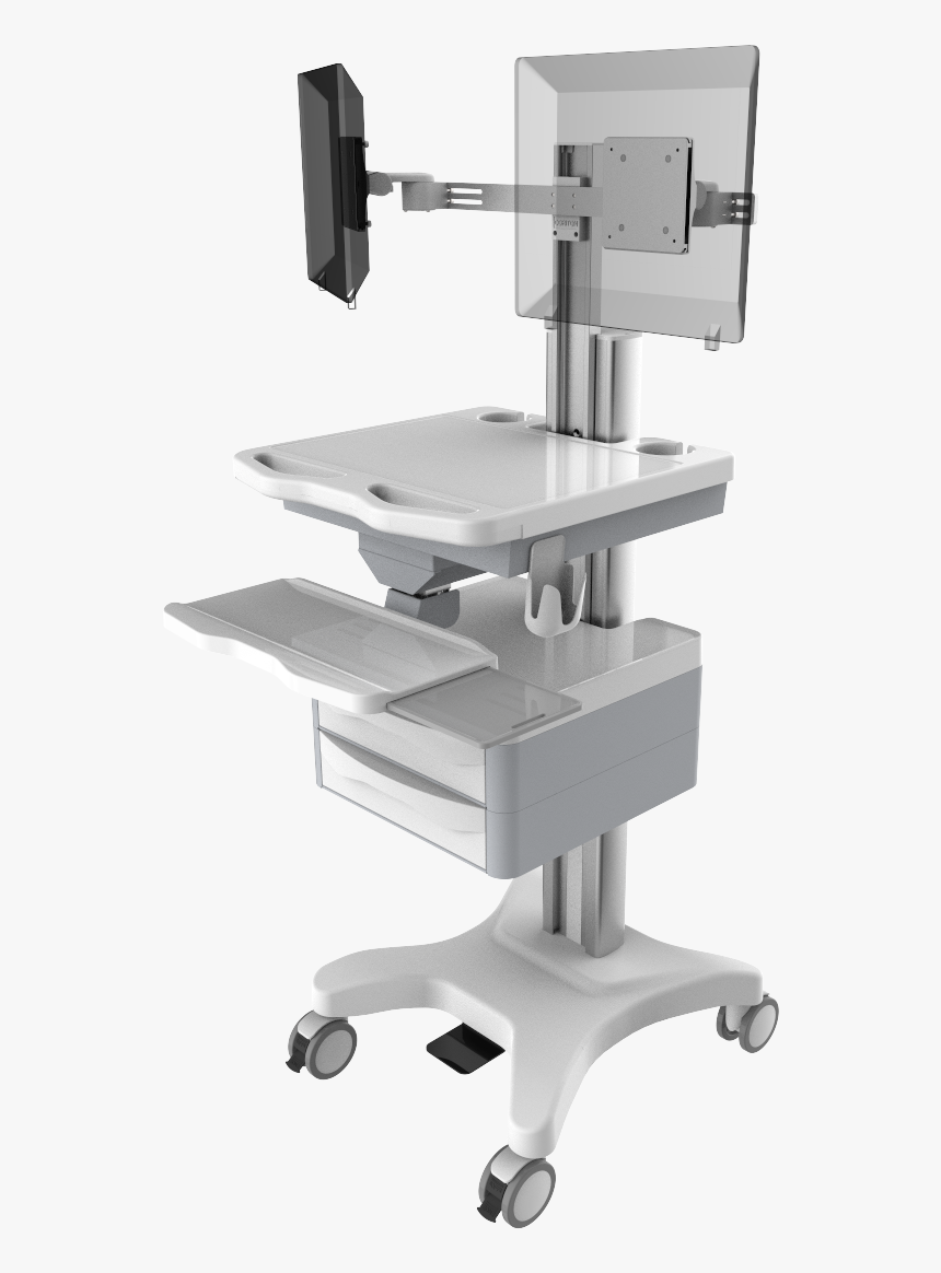 Computer Cart - Computer Trolley, HD Png Download, Free Download