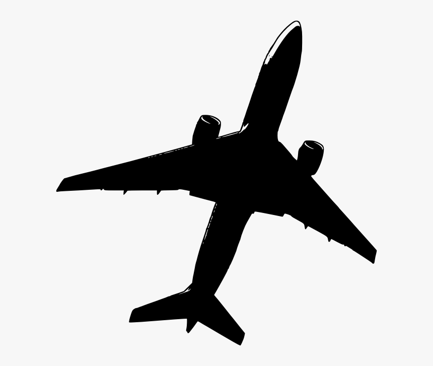 Malaysia Air Mh17 Flight Crash Airplane Stencil - Plane Silhouette, HD Png Download, Free Download