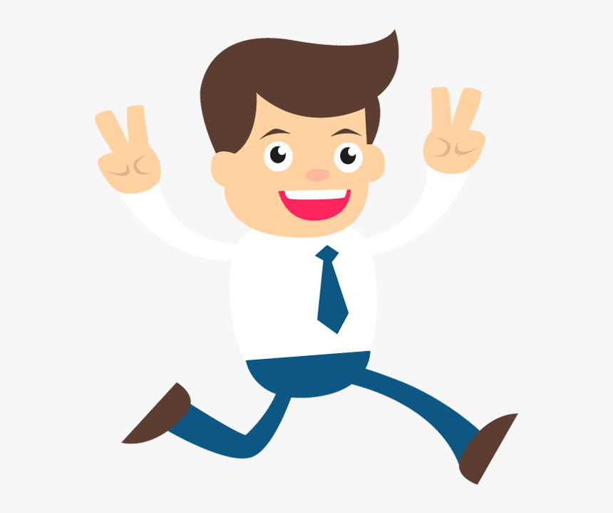 Businessman Clipart Happy - Business Man Clip Art Png, Transparent Png, Free Download