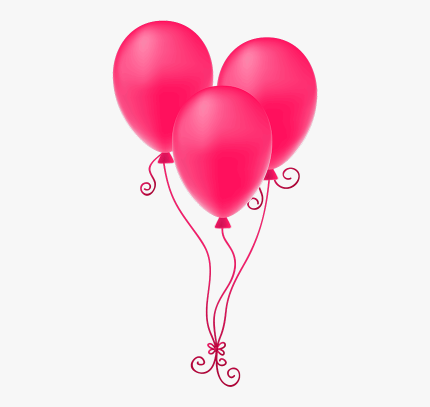 Birthday Party Decorator - Transparent Background Pink Balloons Png, Png Download, Free Download