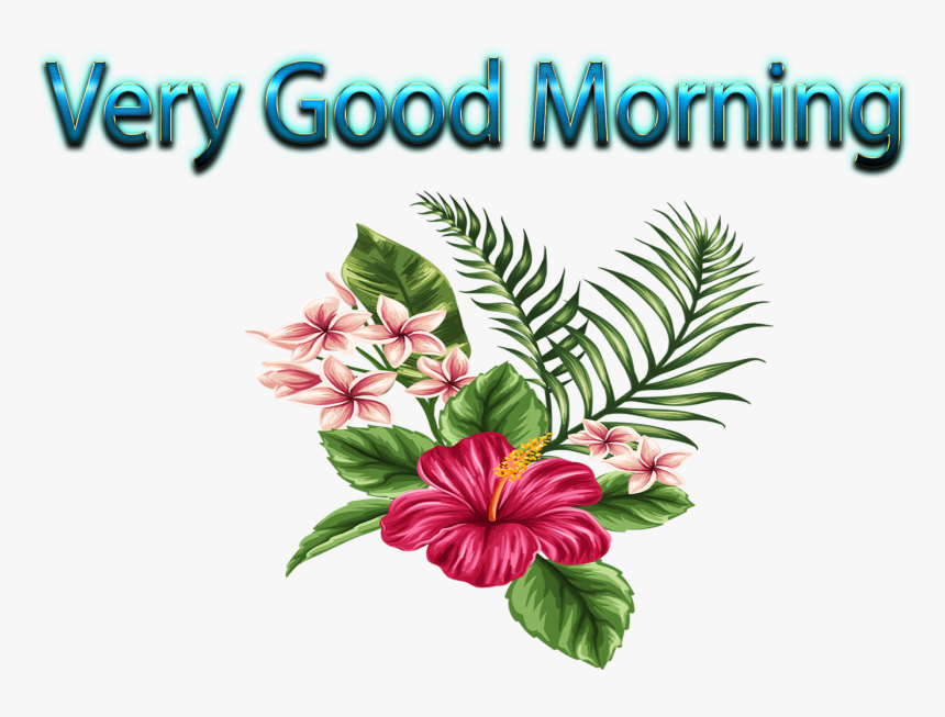 Very Good Morning Png Transparent Image - Flores Hawaianas Gif, Png Download, Free Download