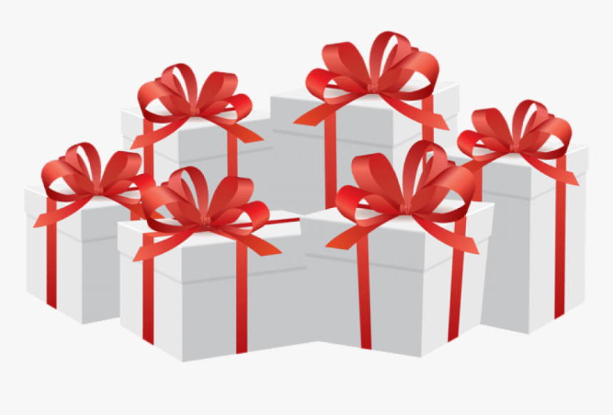Free Png Download Gift Boxes White Clipart Png Photo - Png Red And White Gift Box, Transparent Png, Free Download
