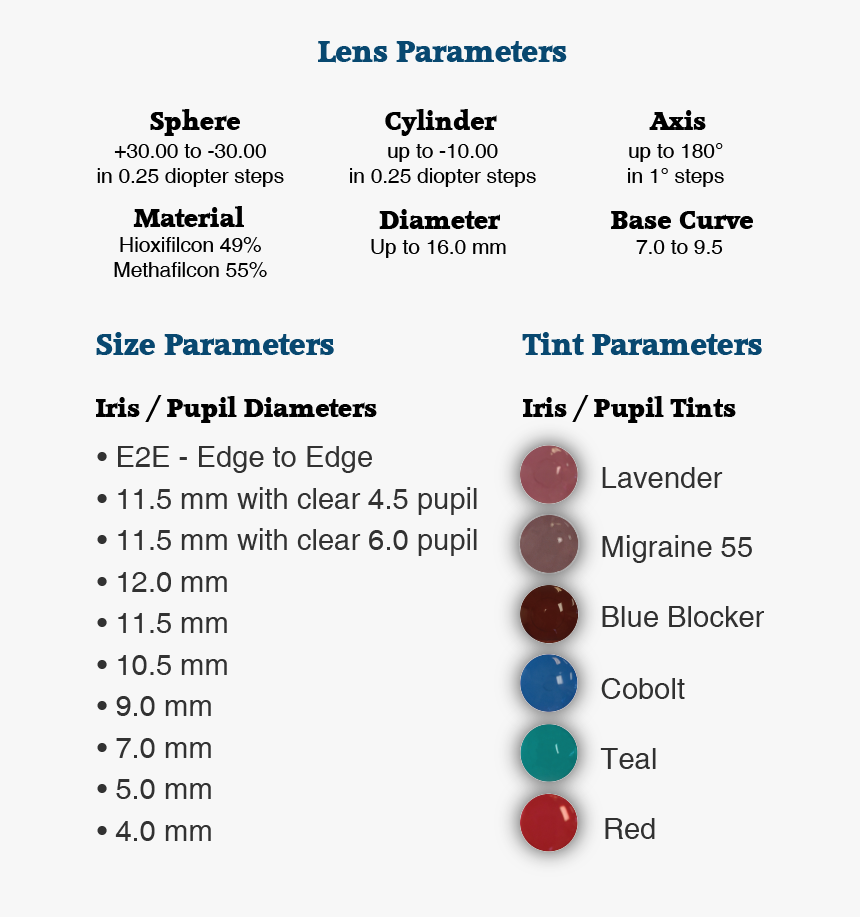 Tinted Contacts For Migraines, HD Png Download, Free Download