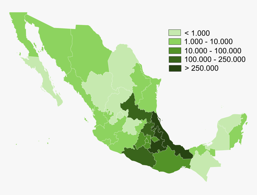 Mexico Water Scarcity Map, HD Png Download, Free Download