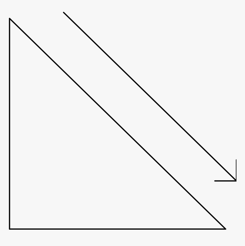 Drawing Of A Right Triangle, HD Png Download, Free Download