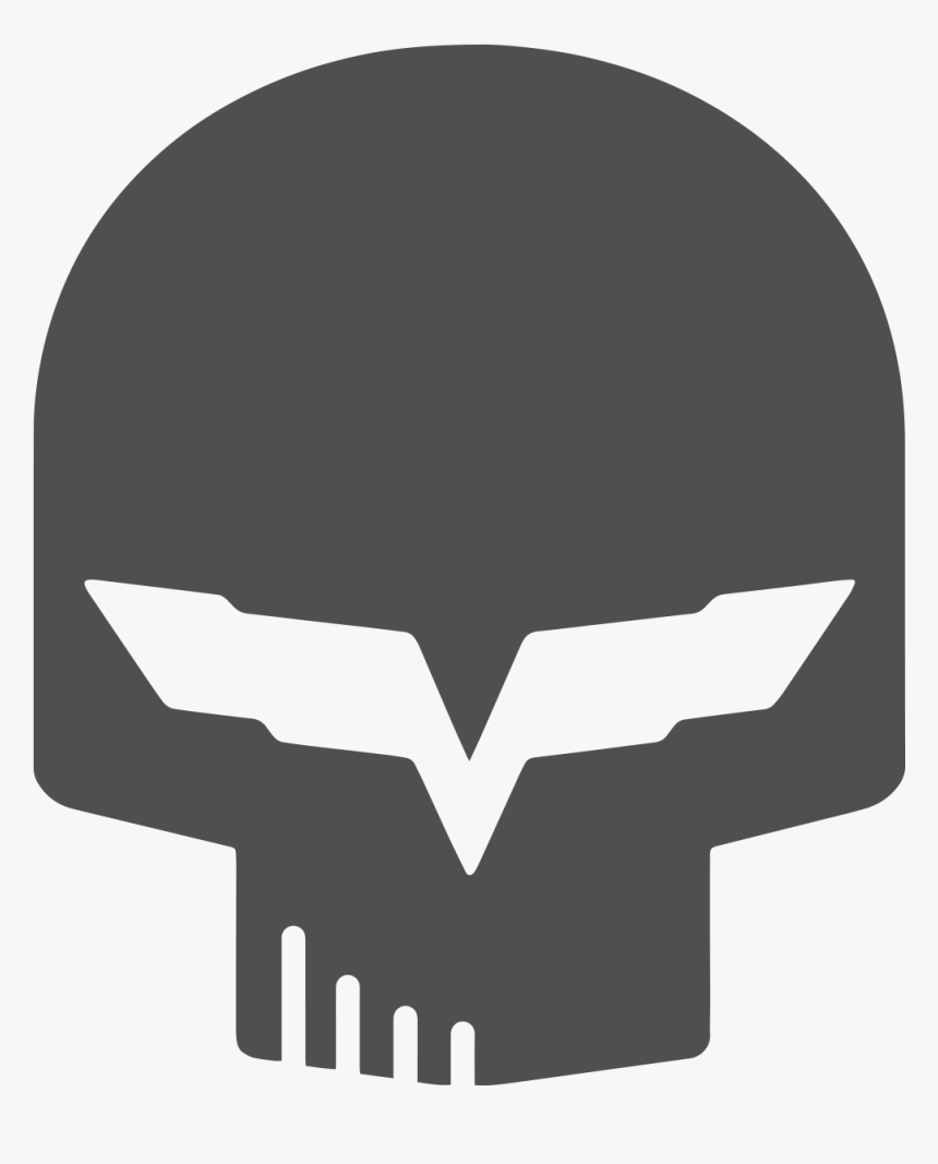 Corvette Vinyl Decal Png - Corvette Skull, Transparent Png, Free Download