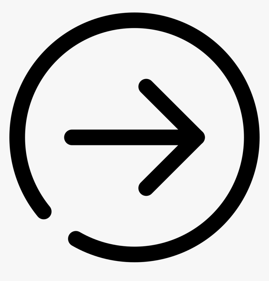 Circle Arrow Right - Png White Icon File Add, Transparent Png, Free Download