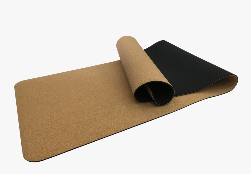 Cork Rubber Yoga Mat - Exercise Mat, HD Png Download, Free Download