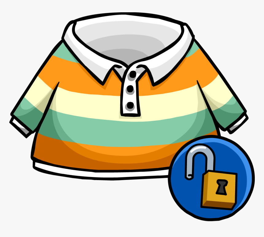 Club Penguin Wiki - Stripes Shirt Clip Art, HD Png Download, Free Download