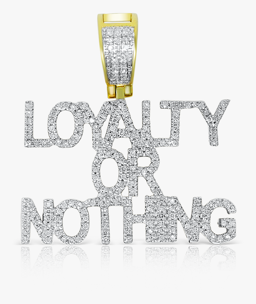 10k Yellow Gold Loyalty Or Nothing Pendant - Illustration, HD Png Download, Free Download