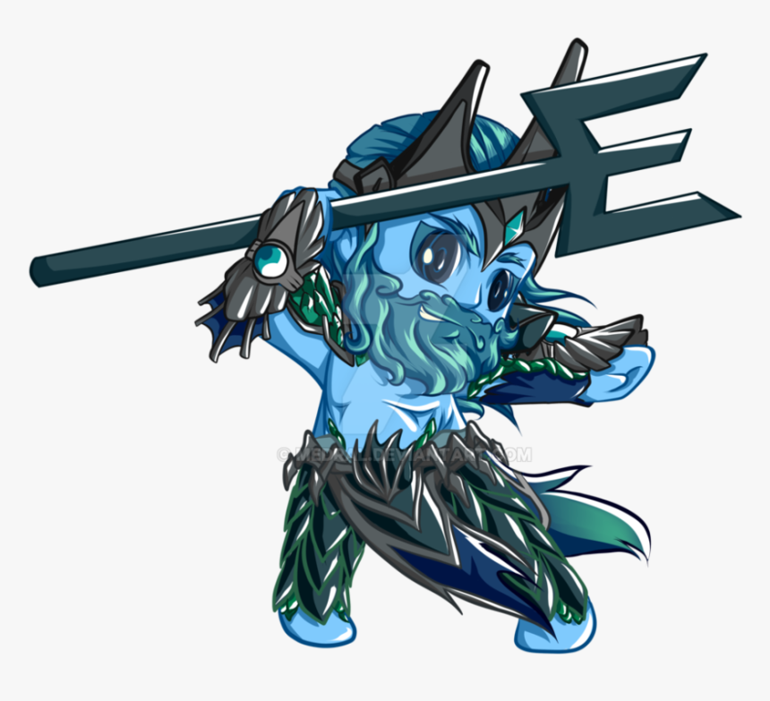 Thumb Image - Poseidon Chibi Smite, HD Png Download, Free Download