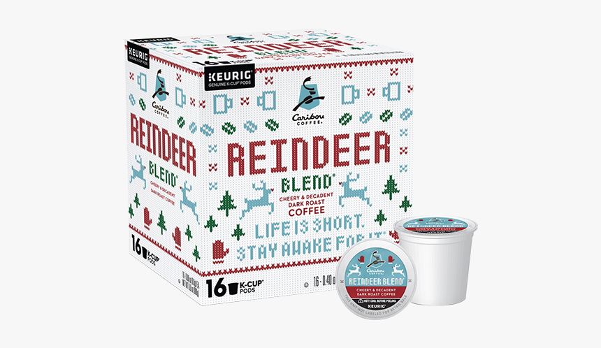 Reindeer Blend K-cups - Caribou Coffee Reindeer Blend, HD Png Download, Free Download