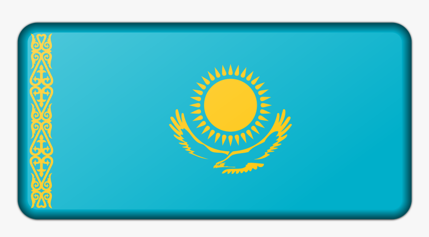 Kazakhstan Flag Black, HD Png Download, Free Download