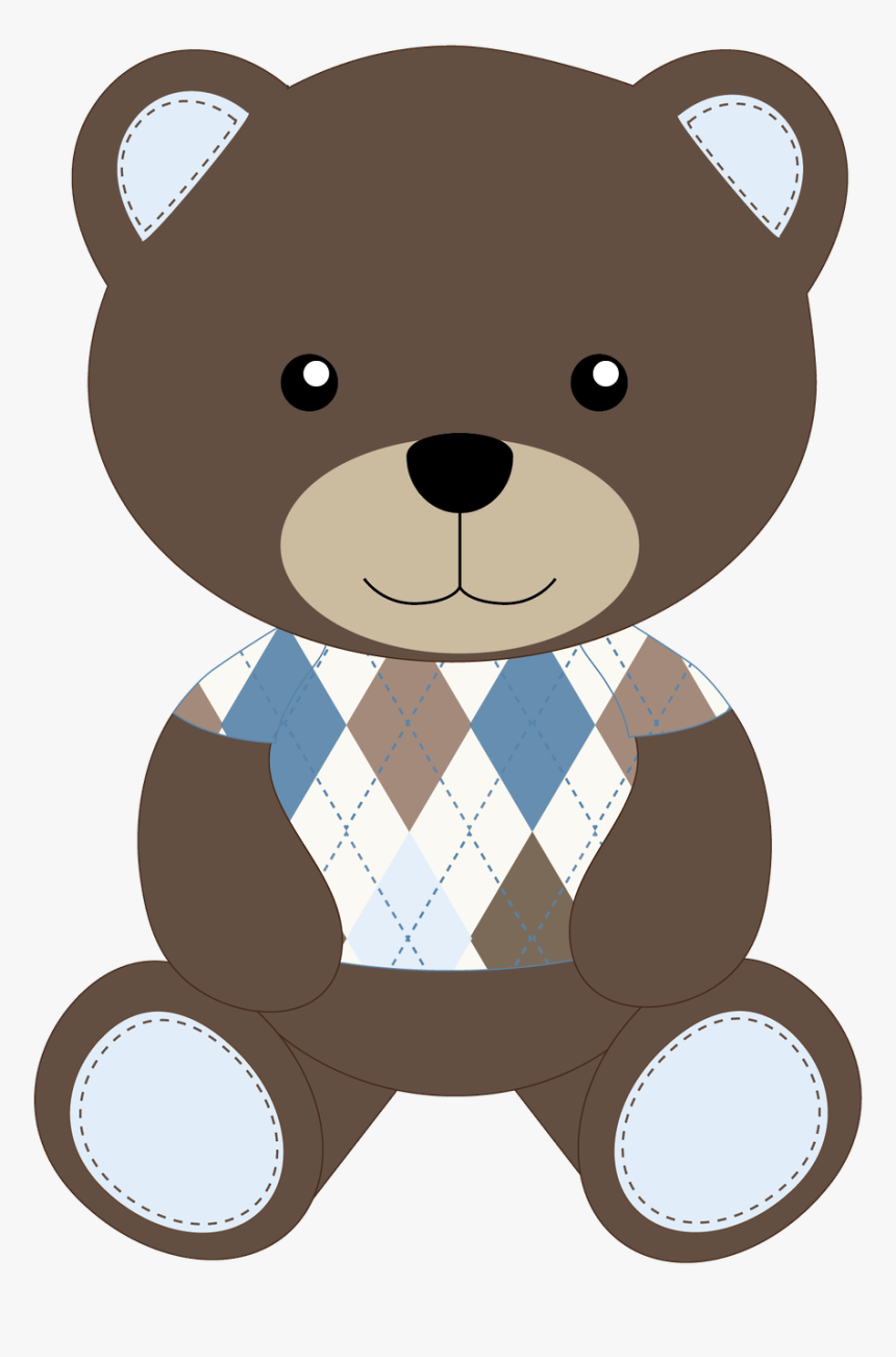 Brown Bear Clipart Oso - Cute Baby Teddy Bear Clipart, HD Png Download, Free Download